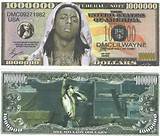 Lil Wayne MILLION DOLLAR Novelty Bill