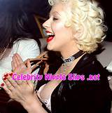 CelebrityPicture- Christina Aguilera Nip Slip