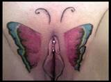 Pussy Tattoo Butterfly 010